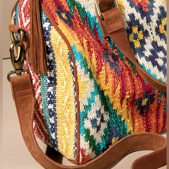 Serape Handbag Western Satchel Bag Purse - Picture 4 of 8